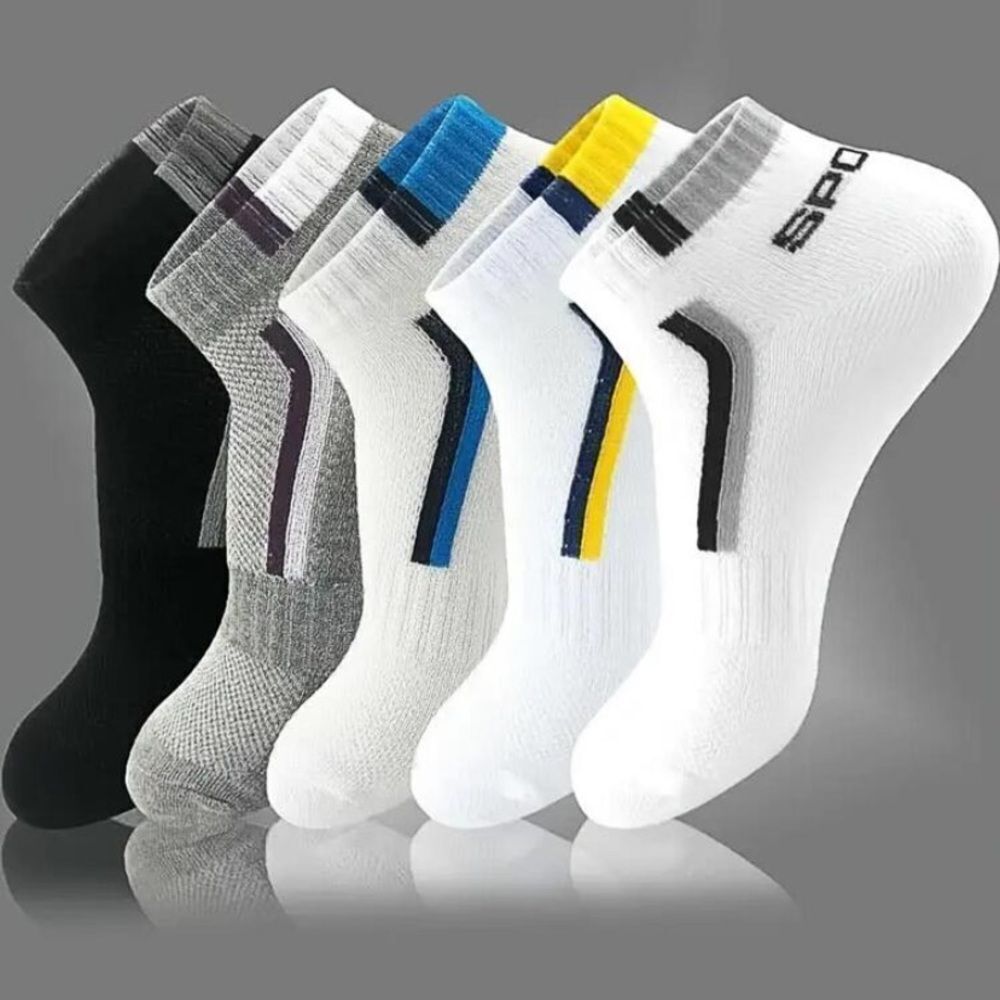 3for$20 5pairs/set Casual Breathable Ankle Socks With Arch men up to size 9